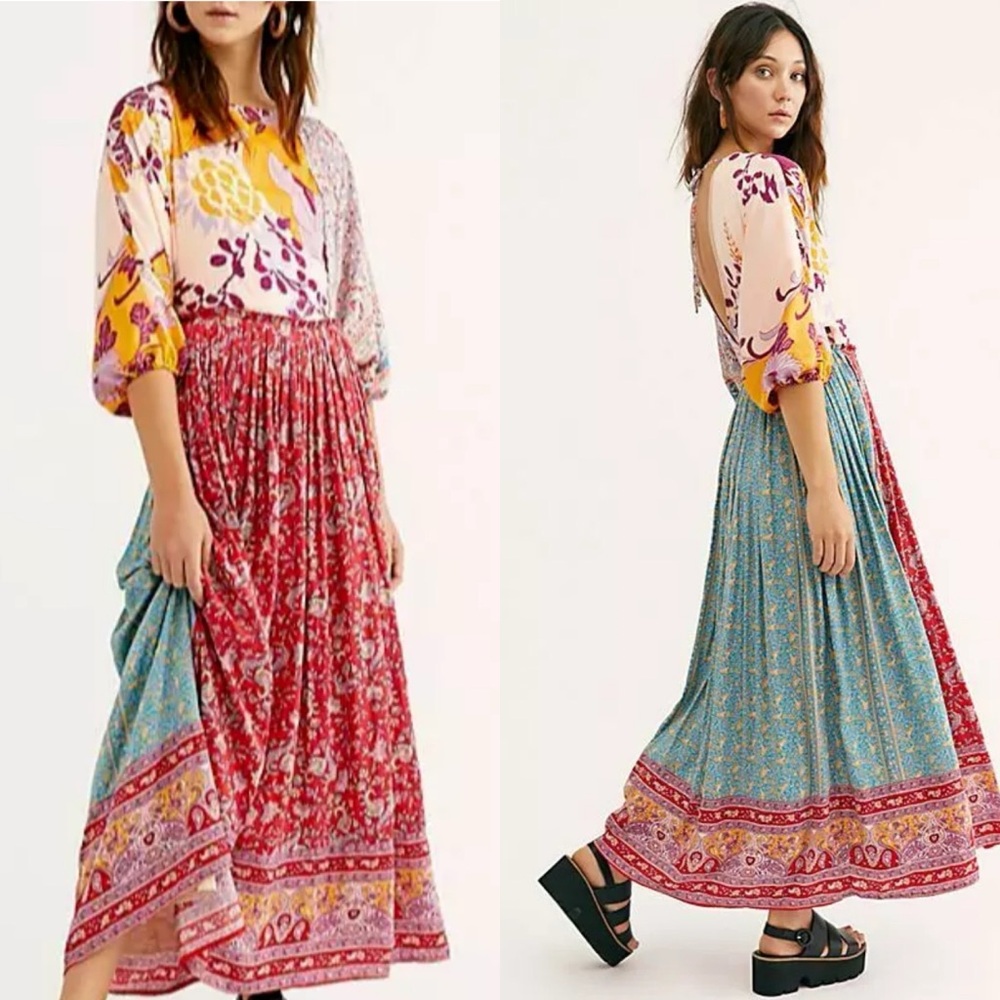 Free People Floral What You Want Maxi Dress